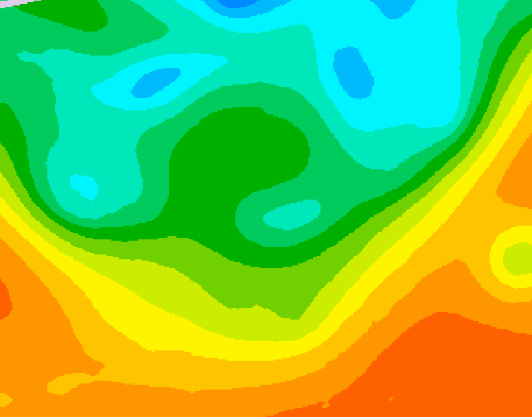 GDPS 500 millibar geopotential height 144 hour forecast chart for Canada based on 2025/05/31 0000Z data