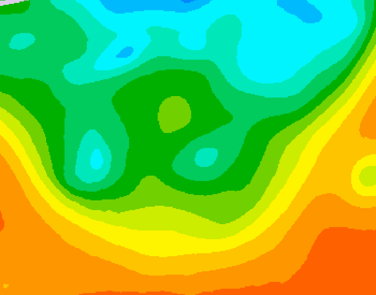 GDPS 500 millibar geopotential height 162 hour forecast chart for Canada based on 2025/05/31 0000Z data