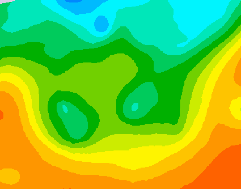 GDPS 500 millibar geopotential height 180 hour forecast chart for Canada based on 2025/05/31 0000Z data