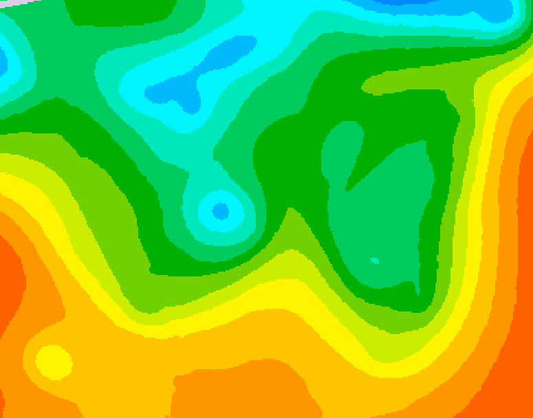 GDPS 500 millibar geopotential height 048 hour forecast chart for Canada based on 2025/05/31 1200Z data