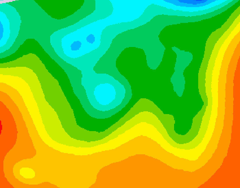 GDPS 500 millibar geopotential height 060 hour forecast chart for Canada based on 2025/05/31 1200Z data