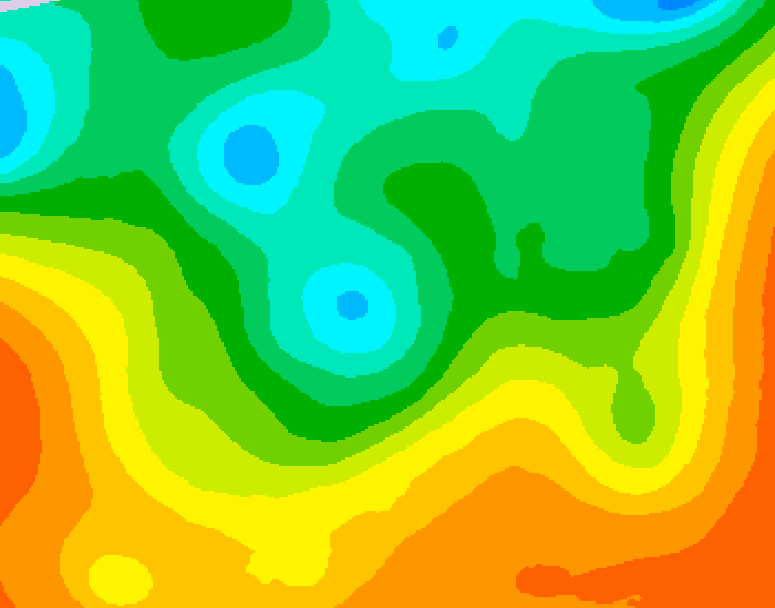 GDPS 500 millibar geopotential height 072 hour forecast chart for Canada based on 2025/05/31 1200Z data