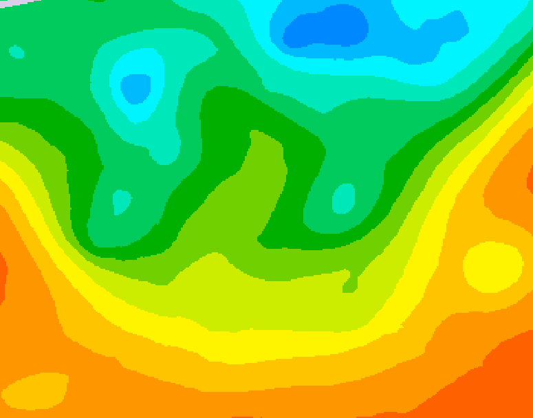 GDPS 500 millibar geopotential height 156 hour forecast chart for Canada based on 2025/05/31 1200Z data