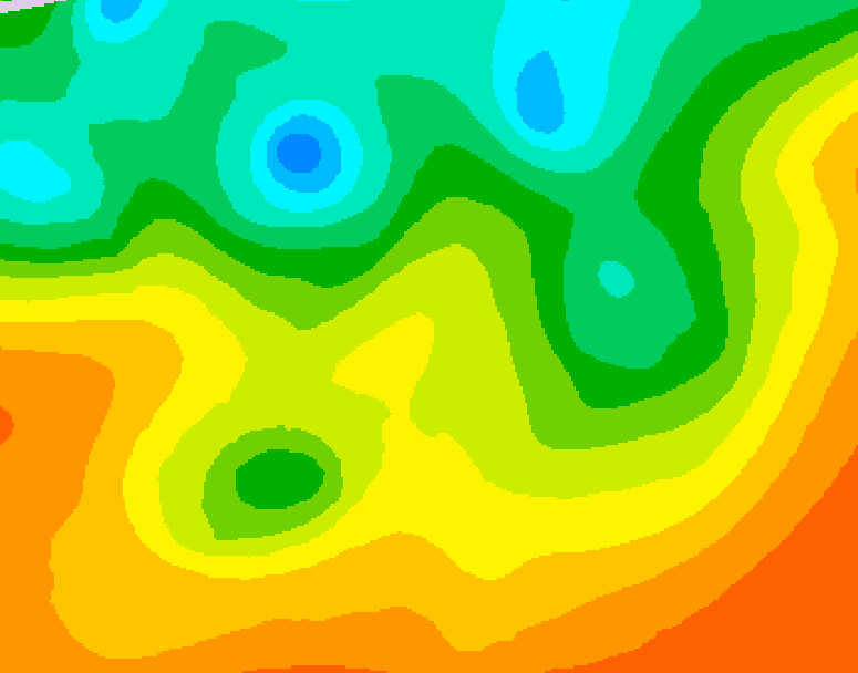 GDPS 500 millibar geopotential height 198 hour forecast chart for Canada based on 2025/05/31 1200Z data