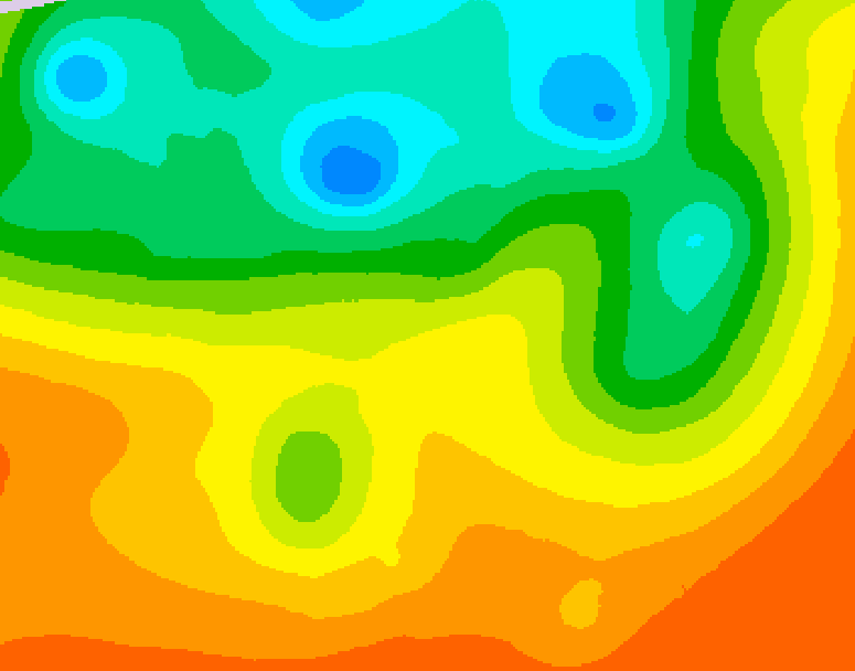 GDPS 500 millibar geopotential height 222 hour forecast chart for Canada based on 2025/05/31 1200Z data