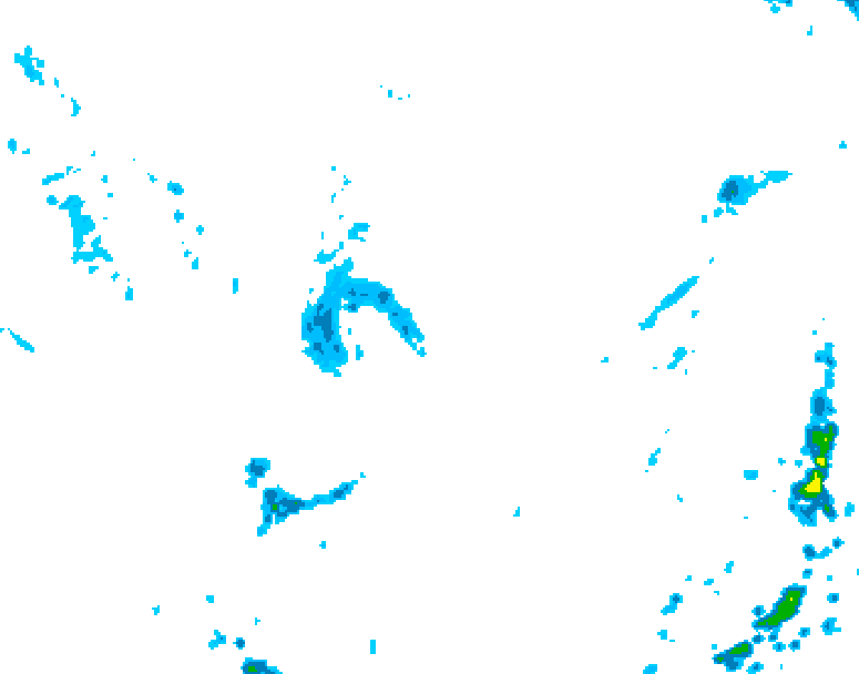 GDPS precipitation 060 hour forecast chart for Canada based on 2025/05/31 0000Z data