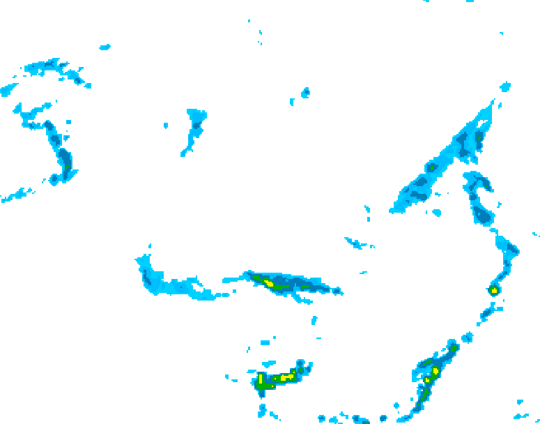 GDPS precipitation 204 hour forecast chart for Canada based on 2025/05/31 0000Z data