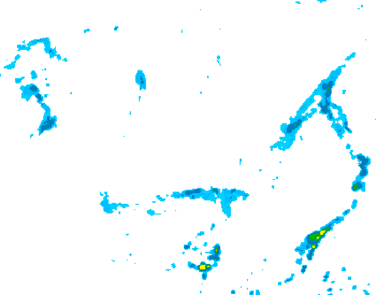 GDPS precipitation 210 hour forecast chart for Canada based on 2025/05/31 0000Z data