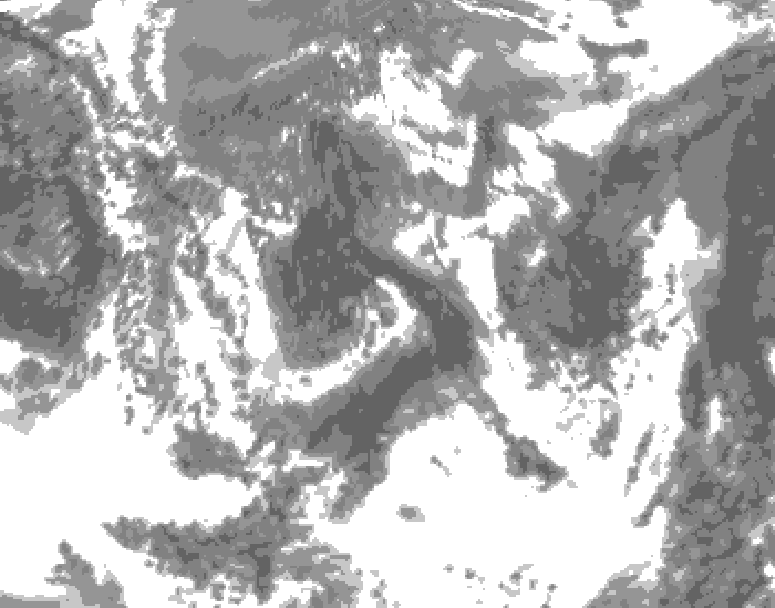 GDPS total cloud 060 hour forecast chart for Canada based on 2025/05/31 1200Z data