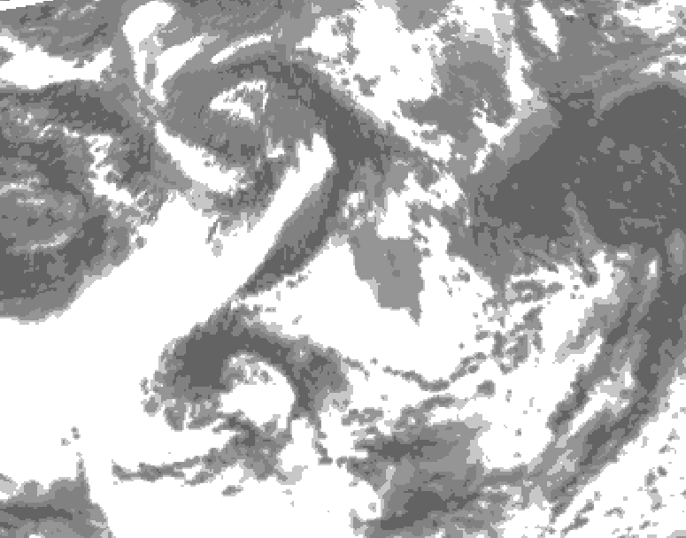 GDPS total cloud 204 hour forecast chart for Canada based on 2025/05/31 1200Z data