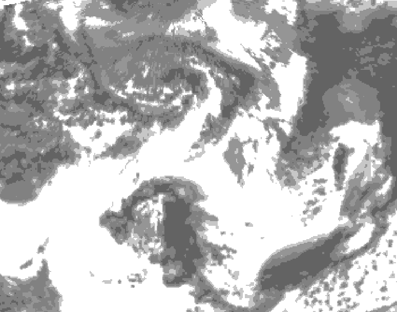 GDPS total cloud 222 hour forecast chart for Canada based on 2025/05/31 1200Z data