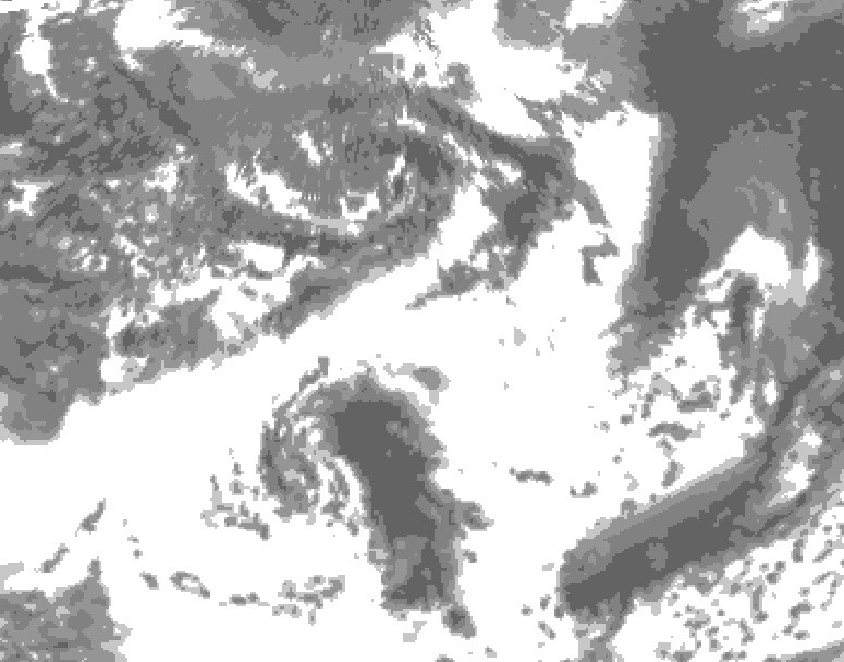 GDPS total cloud 228 hour forecast chart for Canada based on 2025/05/31 1200Z data