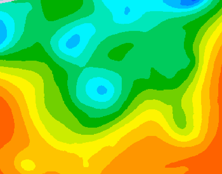 GDPS 500 millibar geopotential height 060 hour forecast chart for Canada based on 2025/06/01 0000Z data