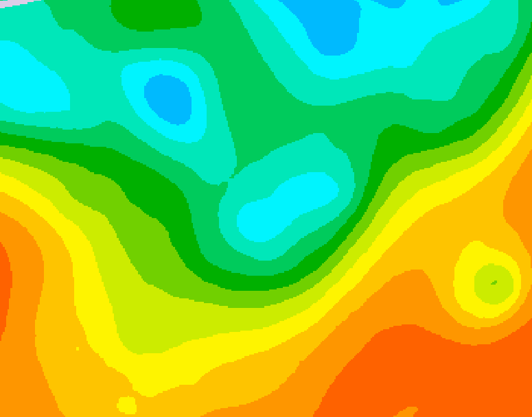 GDPS 500 millibar geopotential height 084 hour forecast chart for Canada based on 2025/06/01 0000Z data