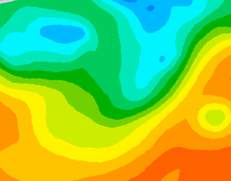 GDPS 500 millibar geopotential height 108 hour forecast chart for Canada based on 2025/06/01 0000Z data