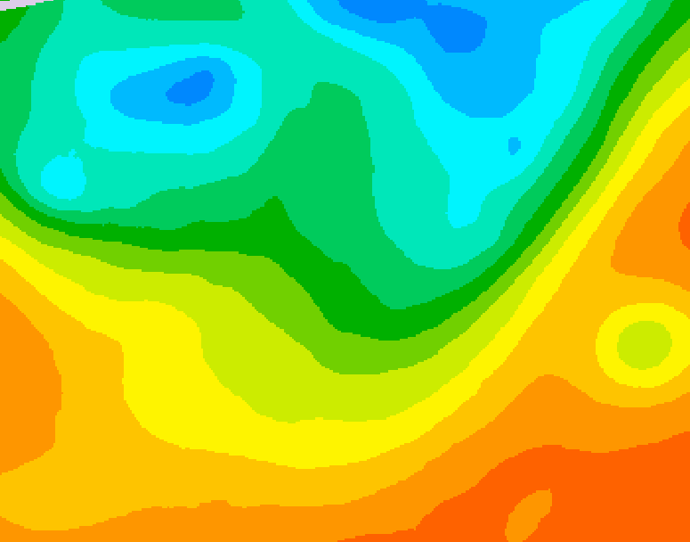 GDPS 500 millibar geopotential height 120 hour forecast chart for Canada based on 2025/06/01 0000Z data