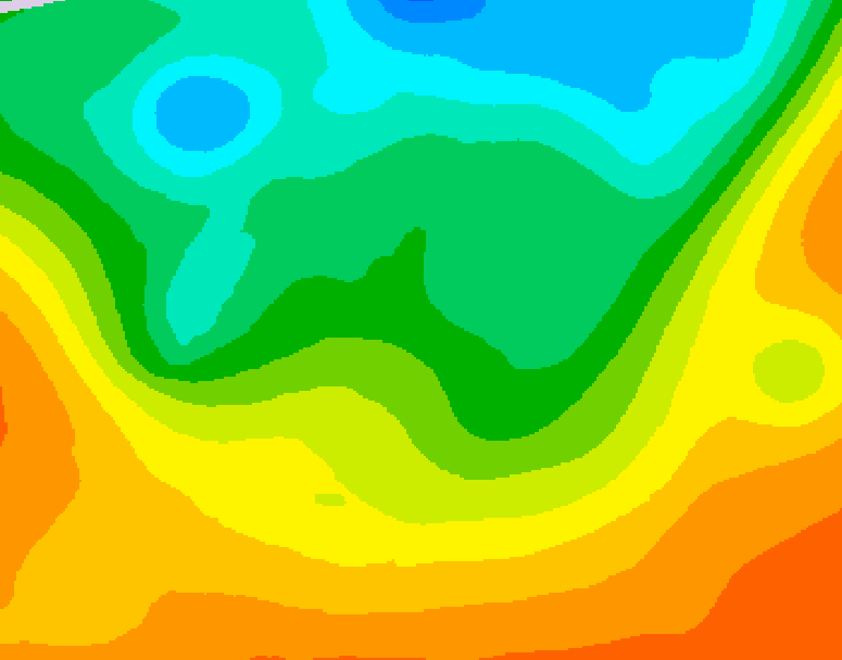 GDPS 500 millibar geopotential height 144 hour forecast chart for Canada based on 2025/06/01 0000Z data