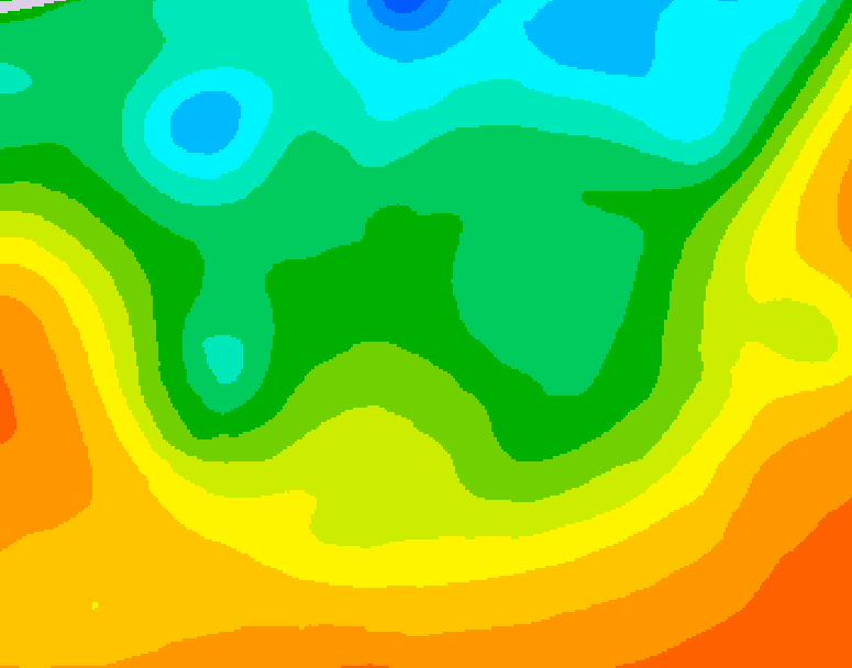 GDPS 500 millibar geopotential height 156 hour forecast chart for Canada based on 2025/06/01 0000Z data