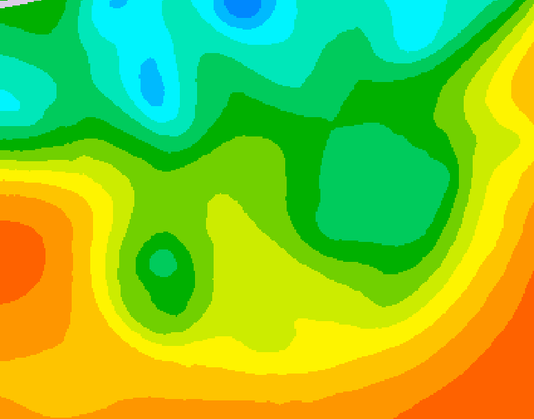 GDPS 500 millibar geopotential height 180 hour forecast chart for Canada based on 2025/06/01 0000Z data
