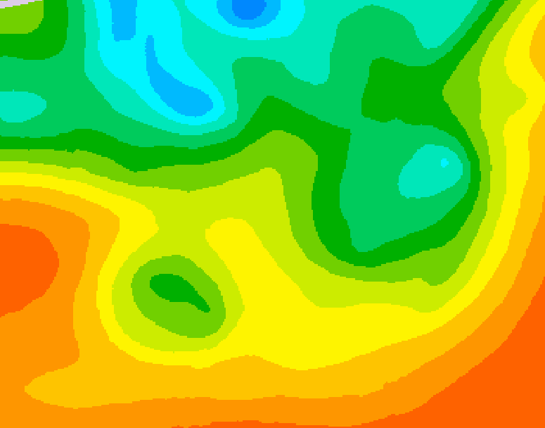 GDPS 500 millibar geopotential height 192 hour forecast chart for Canada based on 2025/06/01 0000Z data