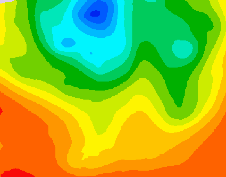 GDPS 500 millibar geopotential height 240 hour forecast chart for Canada based on 2025/06/01 0000Z data