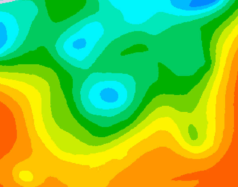 GDPS 500 millibar geopotential height 048 hour forecast chart for Canada based on 2025/06/01 1200Z data