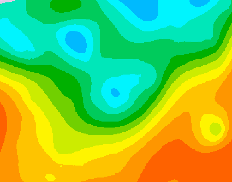 GDPS 500 millibar geopotential height 072 hour forecast chart for Canada based on 2025/06/01 1200Z data