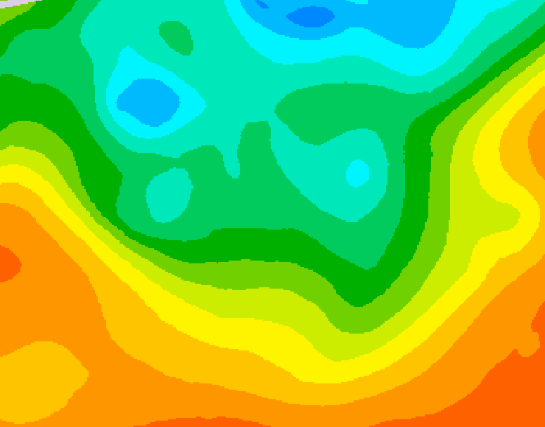 GDPS 500 millibar geopotential height 144 hour forecast chart for Canada based on 2025/06/01 1200Z data