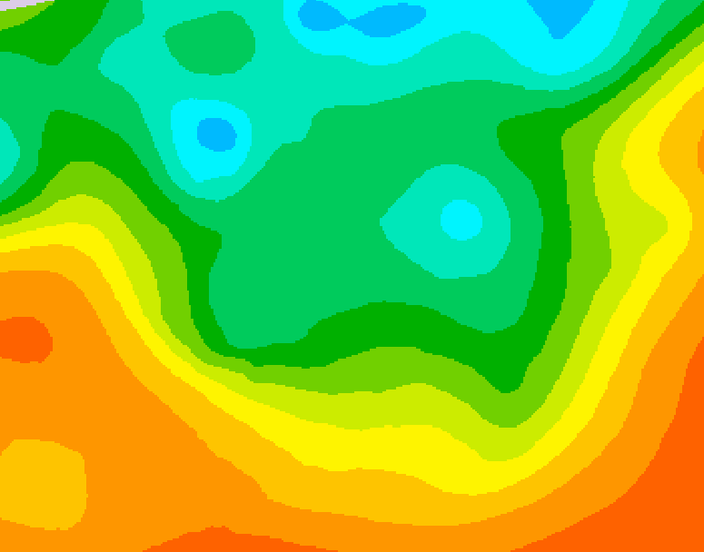 GDPS 500 millibar geopotential height 156 hour forecast chart for Canada based on 2025/06/01 1200Z data