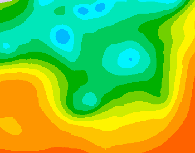 GDPS 500 millibar geopotential height 174 hour forecast chart for Canada based on 2025/06/01 1200Z data