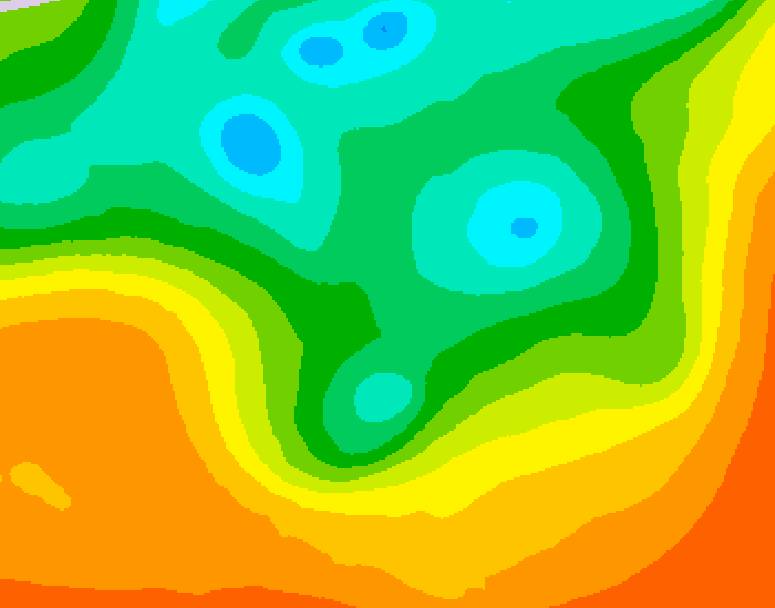 GDPS 500 millibar geopotential height 180 hour forecast chart for Canada based on 2025/06/01 1200Z data