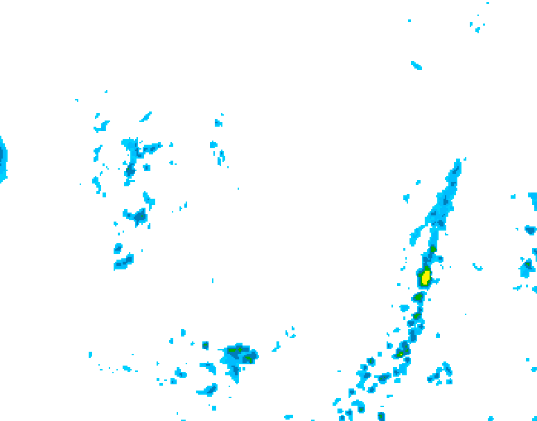 GDPS precipitation 144 hour forecast chart for Canada based on 2025/06/01 0000Z data