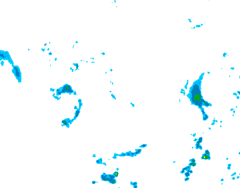 GDPS precipitation 156 hour forecast chart for Canada based on 2025/06/01 0000Z data