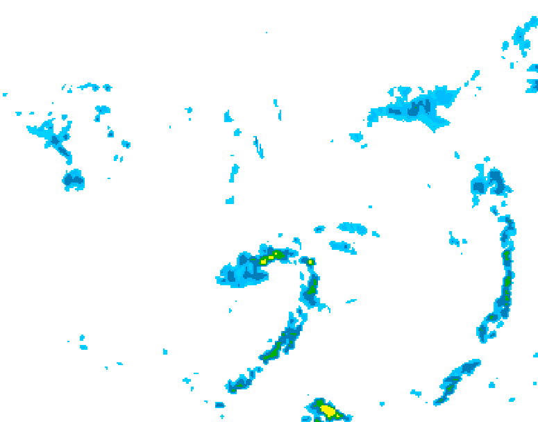 GDPS precipitation 180 hour forecast chart for Canada based on 2025/06/01 1200Z data