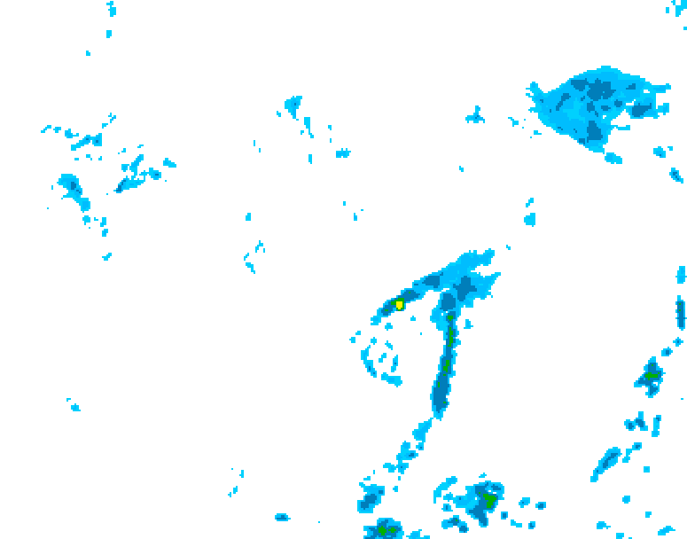 GDPS precipitation 198 hour forecast chart for Canada based on 2025/06/01 1200Z data