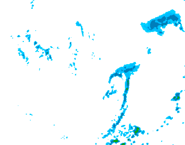 GDPS precipitation 204 hour forecast chart for Canada based on 2025/06/01 1200Z data