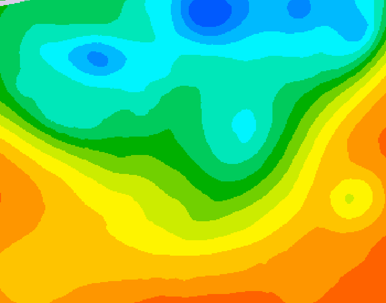 GDPS 500 millibar geopotential height 108 hour forecast chart for Canada based on 2025/06/02 0000Z data