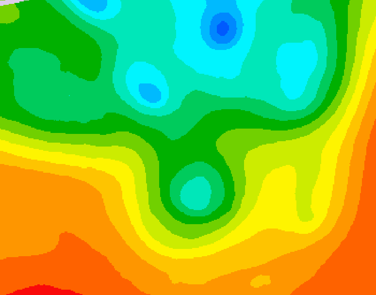 GDPS 500 millibar geopotential height 186 hour forecast chart for Canada based on 2025/06/02 0000Z data