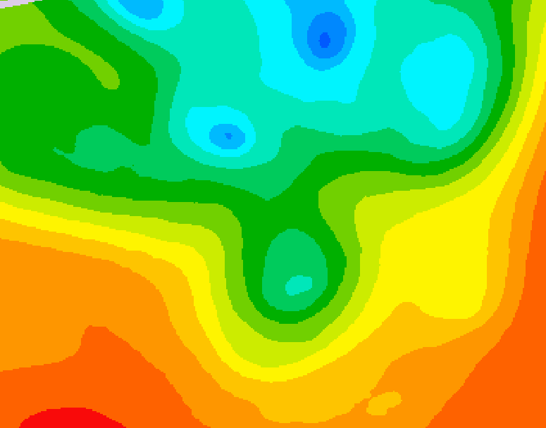 GDPS 500 millibar geopotential height 192 hour forecast chart for Canada based on 2025/06/02 0000Z data