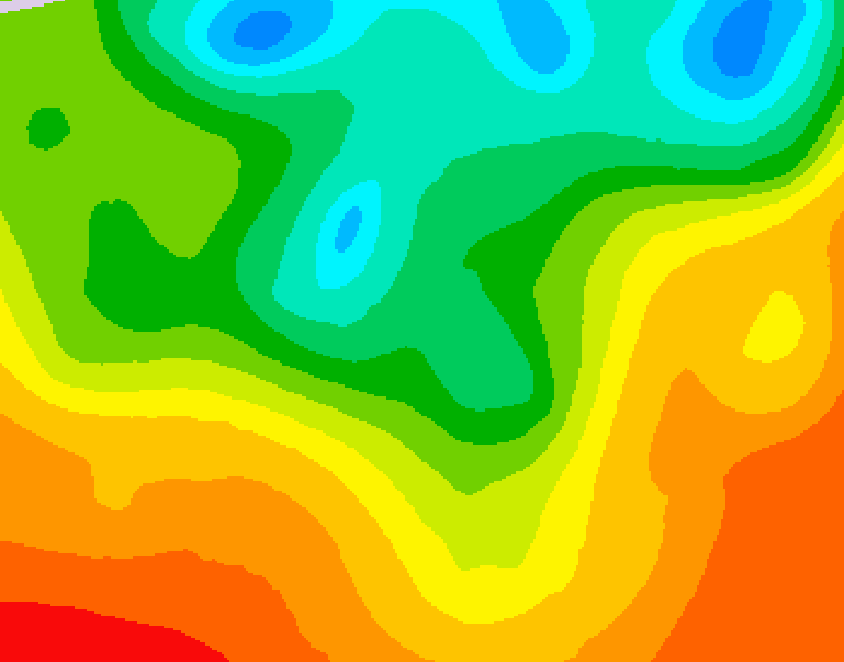 GDPS 500 millibar geopotential height 216 hour forecast chart for Canada based on 2025/06/02 0000Z data