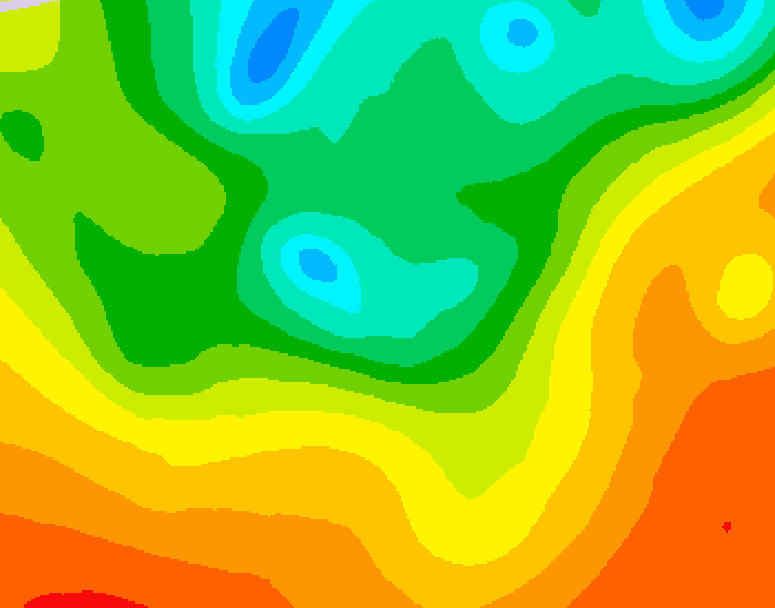 GDPS 500 millibar geopotential height 234 hour forecast chart for Canada based on 2025/06/02 0000Z data