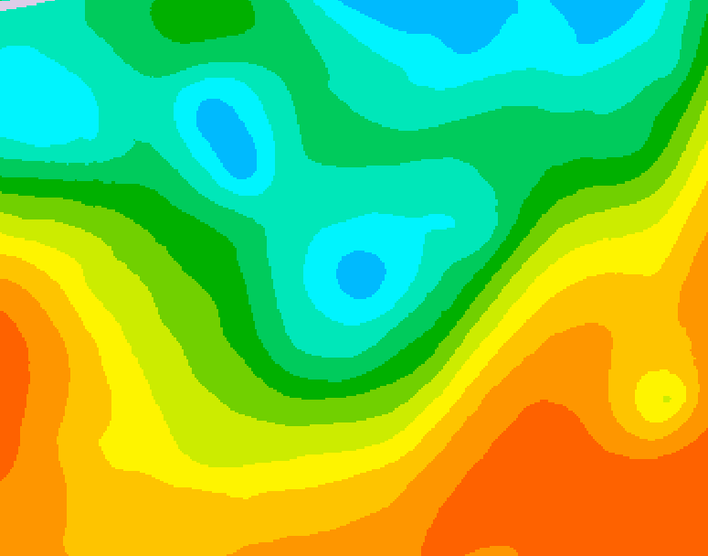 GDPS 500 millibar geopotential height 048 hour forecast chart for Canada based on 2025/06/02 1200Z data