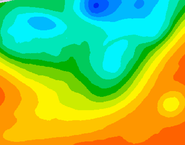 GDPS 500 millibar geopotential height 084 hour forecast chart for Canada based on 2025/06/02 1200Z data