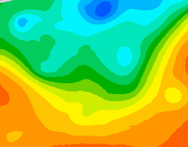GDPS 500 millibar geopotential height 108 hour forecast chart for Canada based on 2025/06/02 1200Z data