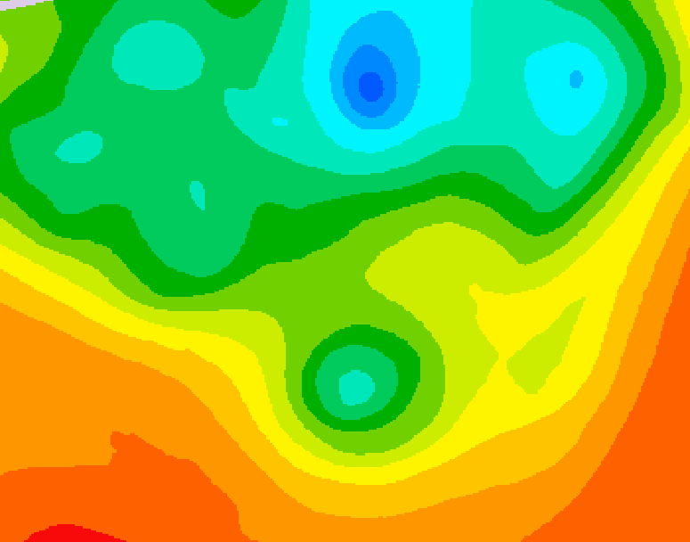 GDPS 500 millibar geopotential height 174 hour forecast chart for Canada based on 2025/06/02 1200Z data