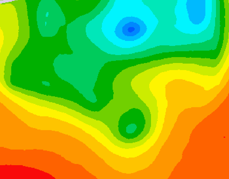 GDPS 500 millibar geopotential height 198 hour forecast chart for Canada based on 2025/06/02 1200Z data