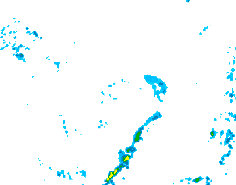 GDPS precipitation 036 hour forecast chart for Canada based on 2025/06/02 1200Z data