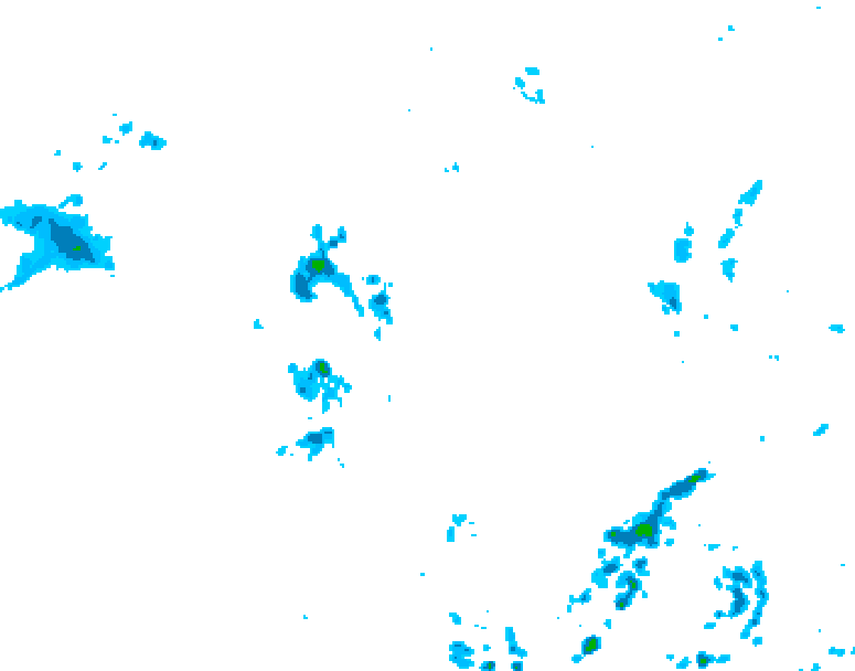 GDPS precipitation 126 hour forecast chart for Canada based on 2025/06/02 1200Z data