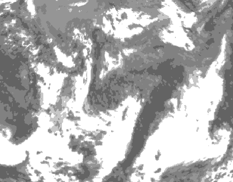 GDPS total cloud 048 hour forecast chart for Canada based on 2025/06/02 1200Z data
