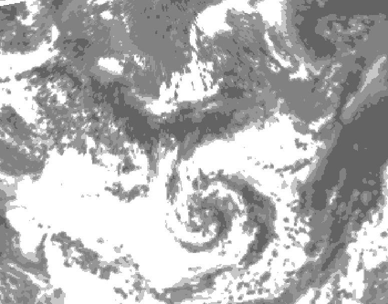 GDPS total cloud 180 hour forecast chart for Canada based on 2025/06/02 1200Z data